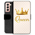 Samsung Galaxy S21 5G prémiové puzdro na peňaženku - Kráľovná
