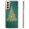 Samsung Galaxy S21 5G puzdro TPU - Vianočný stromček