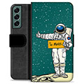 Samsung Galaxy S22+ 5G prémiové puzdro na peňaženku - Na Mars