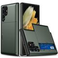 Samsung Galaxy S22 Ultra 5G Hybrid Case with Sliding Card Slot