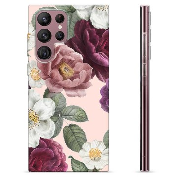 Samsung Galaxy S22 Ultra 5G puzdro TPU - Romantické kvety
