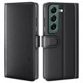 Samsung Galaxy S23 5G Wallet Leather puzdro s Kickstandom - čierna