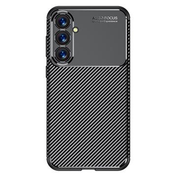 Samsung Galaxy S23 FE Beetle Puzdro TPU z Uhlíkových Vlákien - Čierne