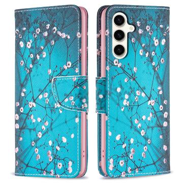 Samsung Galaxy S23 FE Wonder Series Wallet Case - White Flowers
