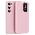 Samsung Galaxy S23 Smart Clear View Flip Case with Card Slot