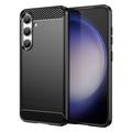 Samsung Galaxy S24 Puzdro z Brúseného TPU - Uhlíkové Vlákno