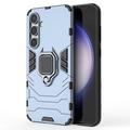 Samsung Galaxy S24 FE Hybrid Case with Ring Holder - Blue