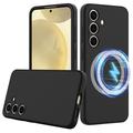 Samsung Galaxy S24 FE Liquid Silicone Case - MagSafe Compatible (Open-Box Satisfactory) - Black