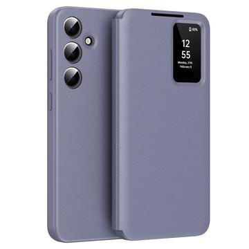Samsung Galaxy S24 FE Smart Clear View Flip Case with Card Slot