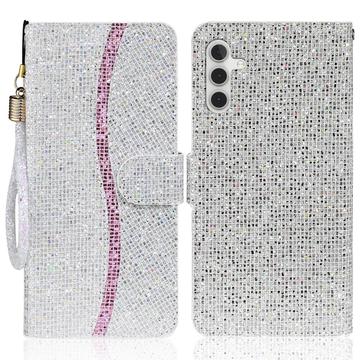 Samsung Galaxy S24 FE Stylish Glitter Wallet Case