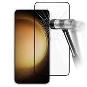 Samsung Galaxy S24 Úplný chránič sklenenej sklenenej obrazovky - Čierny okraj