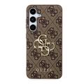 Samsung Galaxy S24 Guess 4G Big Metal Logo Hybrid Case