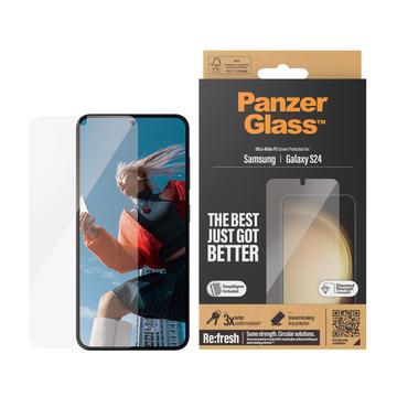 Ochrana obrazovky z tvrdeného skla Samsung Galaxy S24 PanzerGlass Ultra-Wide Fit EasyAligner - Transparentné