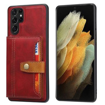 Samsung Galaxy S24 Ultra Retro Style Puzdro s Peňaženkou