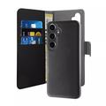 Puro 2-v-1 magnetický Samsung Galaxy S24+ Wallet Case - Čierna