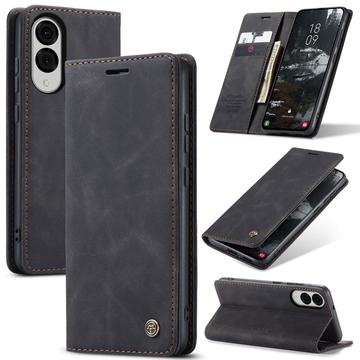Puzdro do Peňaženky Caseme 013 Samsung Galaxy S25 Edge - Čierne