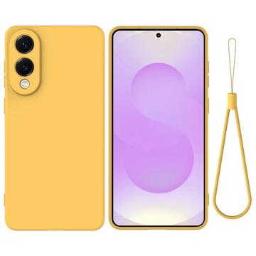 Samsung Galaxy S25 Edge Liquid Silicone Case with Hand Strap