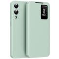 Samsung Galaxy S25 Edge Smart Clear View Flip Case with Card Slot