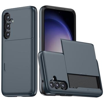 Samsung Galaxy S25 Hybrid Case with Sliding Card Slot