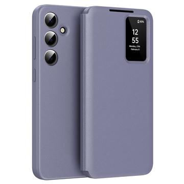 Samsung Galaxy S25 Smart Clear View Flip Case with Card Slot