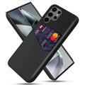 Samsung Galaxy S25 Ultra KSQ Puzdro s Vreckom na Kartu - Čierna