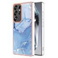 Samsung Galaxy S25 Ultra Marble Pattern Electroplated IMD TPU Case