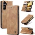 Puzdro do Peňaženky Caseme 013 Samsung Galaxy S25+ - Hnedá