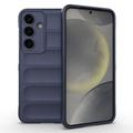 Samsung Galaxy S25+ Rugged TPU Puzdro - Tmavomodrá