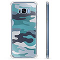 Samsung Galaxy S8 hybridné puzdro - Modrá kamufláž