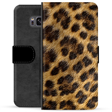 Samsung Galaxy S8 prémiové puzdro na peňaženku - Leopard