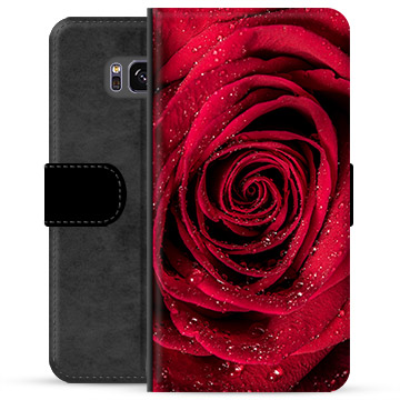 Samsung Galaxy S8 prémiové puzdro na peňaženku - Rose