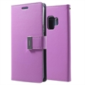 Samsung Galaxy S9 Merkúr Rich Diary Peňaženka (Objem) - fialová