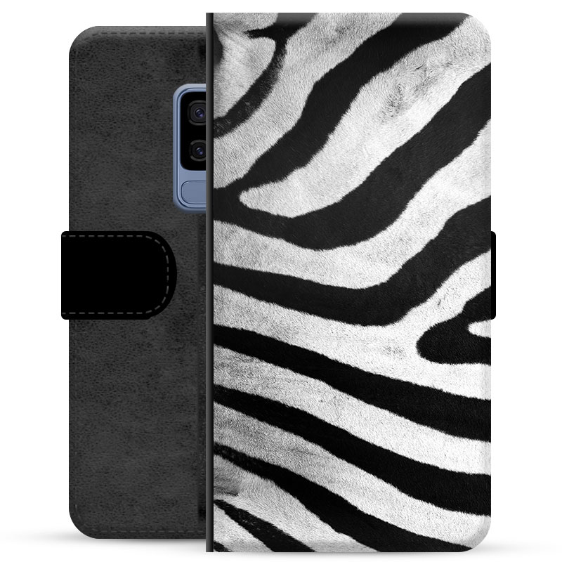 Samsung Galaxy S9+ prémiové puzdro na peňaženku - Zebra