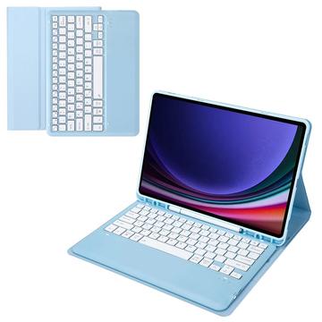 Samsung Galaxy Tab S9+ puzdro na klávesnicu Bluetooth - Svetlo modrá