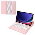 Samsung Galaxy Tab S9+ puzdro na klávesnicu Bluetooth - Ružová