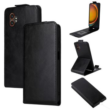 Samsung Galaxy XCover7 Pro Vertical Flip Case with Stand - Black