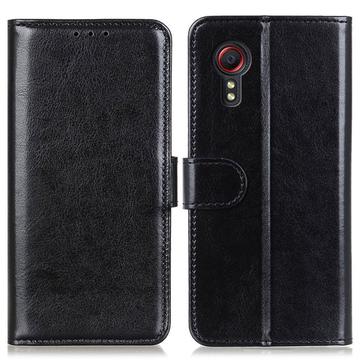 Samsung Galaxy Xcover 7 peňaženka s magnetickým uzáverom - čierna