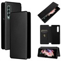 Samsung Galaxy Z Fold3 5G Flip Case - uhlíkové vlákno