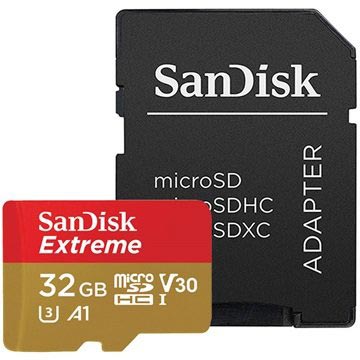 Sandisk Extreme MicrosDHC UHS-I Card SDSQXAF-032G-GN6MA-32 GB