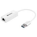 Sandberg USB 3.0 / Gigabit Ethernet Network Adapter - biely