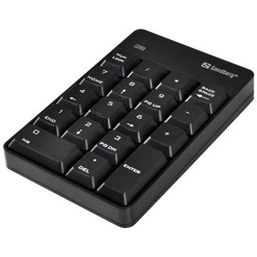 Sandberg Wireless Numeric Keypad - Čierna