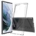 Samsung Galaxy S22 Ultra 5G Odolné Voči Poškriabaniu Hybridné Puzdro - Transparentné