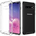 Samsung Galaxy S10+ hybridný prípad - priehľadný prípad - priehľadný