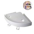 Screw-Free Plastic Corner Shelf for Bathroom - 23cm (Open-Box Satisfactory)