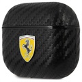 Scuderia Ferrari Carbon AirPods 3 puzdro s kľúče - čierna