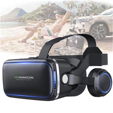 Shinecon 6 Generation G04E 3D VR virtuálna realita okuliare so slúchadlami