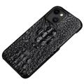 Kožené Puzdro Crocodile Luxury iPhone 14 Plus - Čierny
