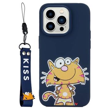 Séria Kiss iPhone 14 Pro TPU Puzdro s Remienkom