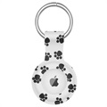 Silikónový puzdro Apple Airtag s keychain - tlač labky