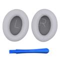 Silicone Replacement Earpads for Bose QuietComfort 45 Headphones with Crowbar - Platinum Silver
